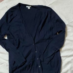 Old navy blue cardigan